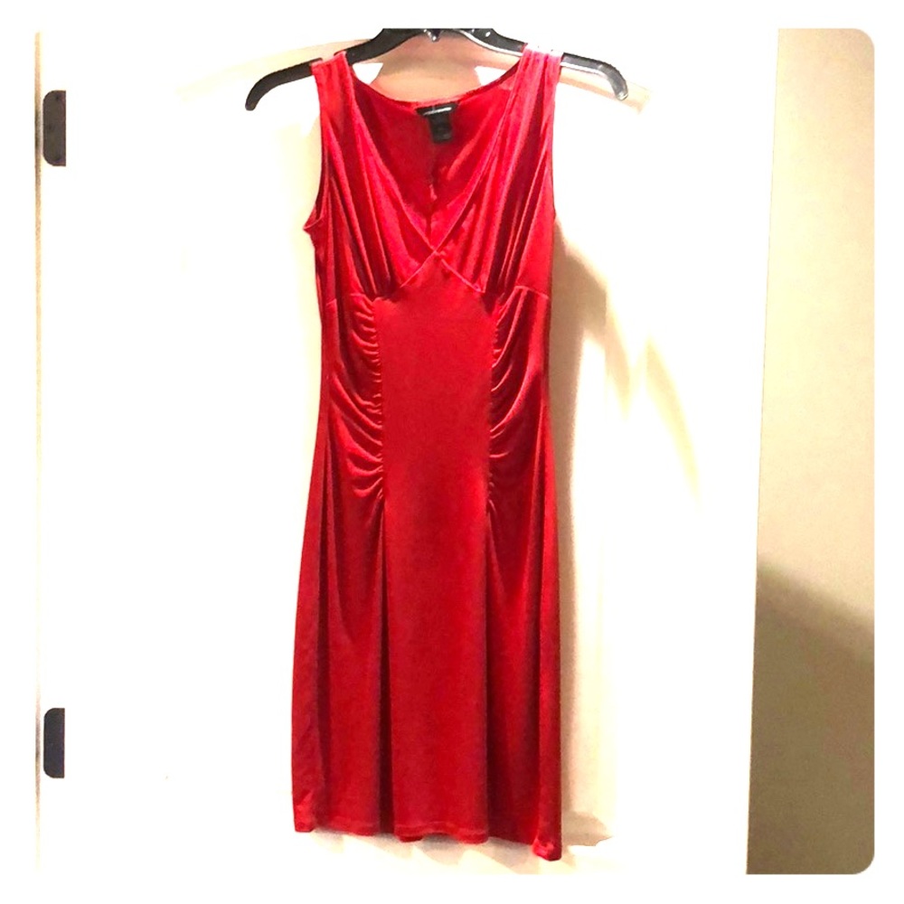 Red cocktail dress
